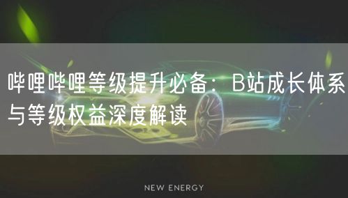 哔哩哔哩等级提升必备：B站成长体系与等级权益深度解读