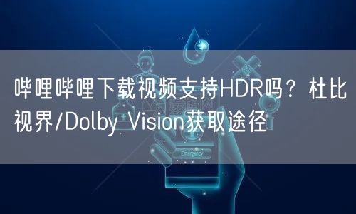 哔哩哔哩下载视频支持HDR吗？杜比视界/Dolby Vision获取途径